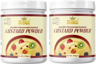 Mr.Kool Custard Powder (Vanilla Flavor) Pack 2 for Ice Cream, Baking Cake, Egg less Custard Powder