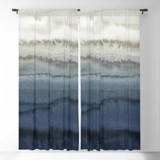 MF 153 cm (5 ft) Polyester, Silk Room Darkening Window Curtain (Pack Of 2)