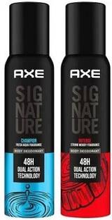 AXE Intense and Champion long Lasting No Gas Perfume For Men Each 122ml Pack of*2 Body Spray  -  For Men