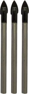DUMDAAR Heavy duty 6mm Ceramic drill bit set 3pc for tiles and etc