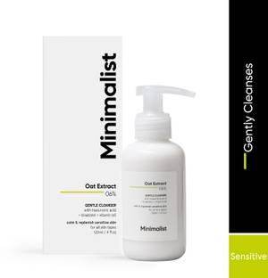 Minimalist Gentle Cleanser 6% Oat Extract For Sensitive Skin | Hydrating | Sulphate Free | Non-Drying | Non-Irritant |With Hyaluronic Acid Face Wash