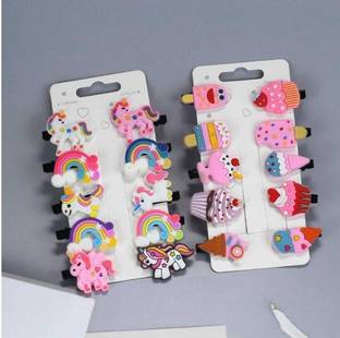 blj Combo of Unicorn and Ice-Cream clips set of 20 clips Tic Tac Clip