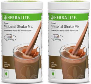 HERBALIFE Herbalife Formula 1 Shake 500g Weight Loss - Dutch Chocolate Pack of 2 Plant-Based Protein