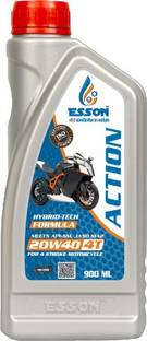 ESSON ACTION 20W40 4T 900ml 4T 20W40 Engine Oil for Bikes, 900 ml Mineral Engine Oil (900 ml, Pack of 1) Mineral Engine Oil