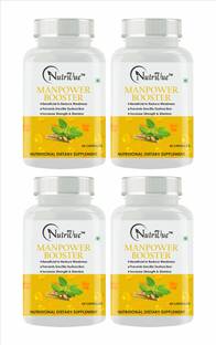 Nutrivue Manpower Vitamin For Men to Boost Stamina,Power & Muscle Pack 4(60 Cap)