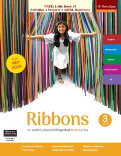 Ribbons Book 3 Term 3 (NEP 2020) | English, Maths, EVS, GK & Social Studies Class 3 Book For Term 3 | Ratna Sagar