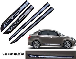 Bubu Car door side chrome line beading for Swift Dzire car set of 4 piece (5m) Car Beading Roll For Door