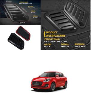PROEDITION Scoops Hood Vents Air Intake Decor Cover Universal for Cars 51 Matte, Glossy Maruti Swift Front Garnish