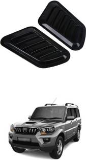 PECUNIA Scoops Hood Vents Air Intake Decor Cover Universal for Cars 17 Matte, Glossy Mahindra Scorpio Front Garnish