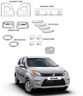 SNTP Exterior Chrome Accessories Combo Kit For Alto 800 T-3(2019+) Set Of 17Pcs Chrome Maruti Alto 800 Side Garnish