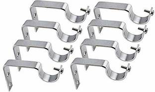RINTL Silver Rod Rail Bracket Metal