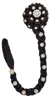 MX WOMEN HAIR STYLE Instant Wedding Juda Choti South Indian Style With Stone Work Hair Extension