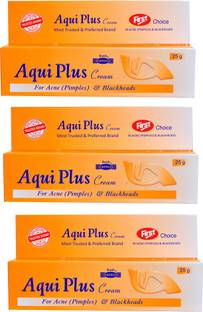 HAPDCO AQUI PLUS CREAM FOR ACNE,PIMPLES & BLACKHEADS 25 G-PACK OF 3