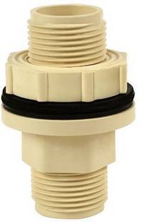 Filfora CPVC Fittings Tank Nipple (3/4 inch) Set of 4 2-Way Coupling Pipe Joint