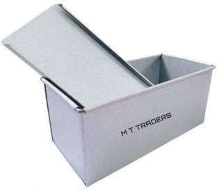 MTTD Iron Sandwhich Bread Mould/Tin Box with Cover for Baking.{Approx. 8 inch} Tray
