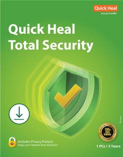 Quickheal Total Security 1 User 3 Years (Email Delivery - No CD)