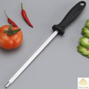 YELONA High Cabon Stainless Steel Kitchen Knife Sharpening, Honing Edge Tuning Rod Knife Sharpening Steel