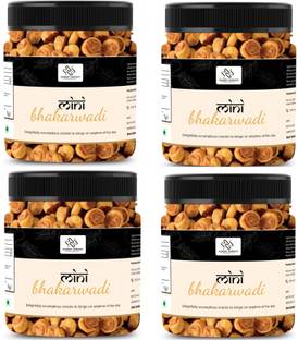 HUNGRY HARVEST Mini Bhakarwadi Snacks (Crunchy, Light & Flavourful) Gujrati Bhakarwadi