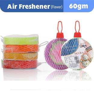 wonder fresh AIR FRESHNER ROSE, MOGRA, LAVENDER, SANDAL, JASMINE, LEMON Blocks Air freshener Flowers block for Bathroom and Toilet (6 PCS Flower 60 gm Each)