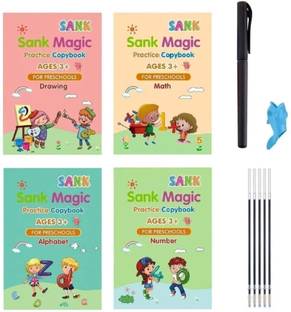 Parulenter Sank Magic' Practice Copy Book For Kids Calligraphy Copybook Set