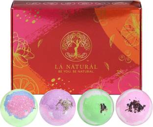 Lá Náturál Assorted Bath Bombs_tea tree (Pack of 4) Rose, Tea Tree, Eucalyptus, Lavender