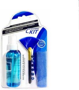 Wifton LCD Screen Cleaning 3 in 1 Screen Cleaner With Spray Cloth Brush Clean Tool for Laptops, Computers, Mobiles