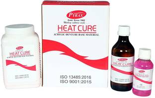 pyrax Heat Cure Denture Base Acrylic Material Combo Pack (CLEAR) Dental Elevator