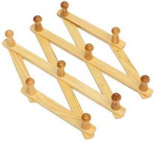 TFS Wooden Wall Hooks Set for Clothes | Adjustable Wall Hanger Door Hanger
