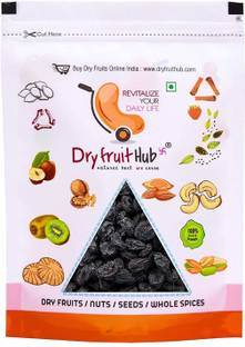 Dry Fruit Hub Black Raisins with Seed 500gm Raisins