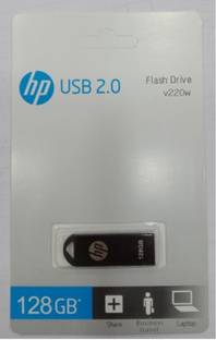 HP V220WGB 128 GB Pen Drive Compatible with Desktop Computer USB 2.0 Metal Case