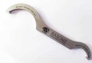AASONS Stainless Steel Union C Spanner 25mm to 100mm AASONS SS304 Union C Spanner 25-100mm Double Sided Open End Wrench