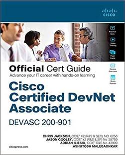 Cisco Certified DevNet Associate DEVASC 200-901 Official Cert Guide 1st Edition Paperback – 1 January 2022
by Chris Jackson (Author), Jason Gooley (Author), Adrian Iliesiu (Author), Ashutosh Malegaonkar (Author)-PEARSON INDIA /PADMAVATI