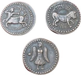 rbf INDIA, Kushan Empire. Vima Takto Circa AD 80-100. 3 Coin set Ancient Ancient Coin Collection
