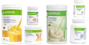 Herbalife Nutrition FORMULA1SHAKE MANGO+PP200+SHAKEMATE+GINGER +CELL U LOSS+MULTIVITAMIN TABLET Protein Shake