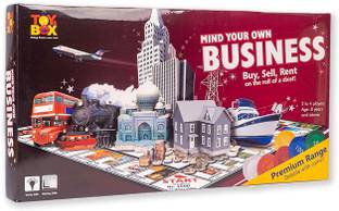 Game Phactory Toysbox Mind Your Own Business (Coin - Big), Multi Color Money & Assets Board Game