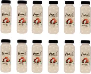 ALPHA 8 Litchi Juice (24 x 200ml) Natural Energizer & Immunity Booster, Healthy Juice