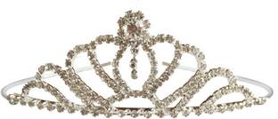 Myra Collection 1PCS Silver Plated Crown Bridal Princess Tiara Hairband for Girl Women STYLE 8 Hair Clip