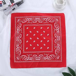 Good Shopkeeper Fancy and Trendy Red Printed cotton Handkerchief ["Red"] Handkerchief