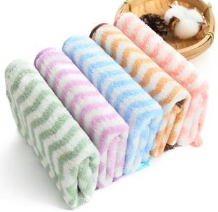 Khillayox Microfiber Soft Face Towel/Rumal for Women's, Kids and Babies-400 GSM(25x25 CM) ["Multicolor 2"] Handkerchief
