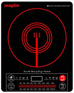 Maplin by Maplin 2000 W Induction Cooktop Touch Panel