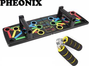 Pheonix Gym Combo Of Push Up Board With Foam Hand Gripper Fitness Accessory Kit Kit