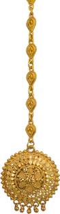 Sherly fashion Brass Maang Tikka