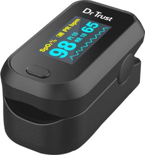 Dr Trust (USA) Model 210 FingerTip Oxy meter Oxygen Saturation Heart Rate Monitor Pulse Oximeter