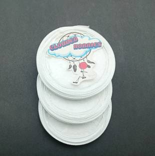 CLOUDED HOBBIES White 1/4 Inch thin Satin Ribbon Pack fo 3 Reels Ideal for craft décor DIY White Satin Ribbon