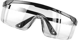 MAGNUM Safety Lab Eye Protector Clear Protective Glasses UV Black (Pack of 1) Blowtorch, Laboratory, Power Tool, Welding, Wood-working  Safety Goggle