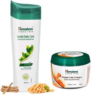 HIMALAYA Gentle Daily Care Shampoo & Protein Hair Cream (200+100)ml-Combo Pack