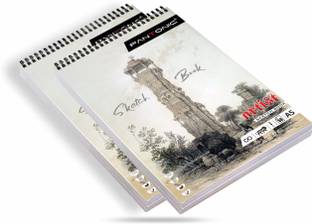 PANTONIC A5 Top Spiral-Bound Sketchpad for Artists | Sketching and Drawing Paper Doodling Sketch Pad