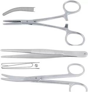 GOLDFINCH Artery forcep| Mayo scissor| Plain tissue forcep-6inches Tissue Forceps