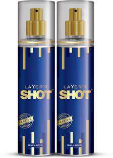LAYER'R Shot Passion Long Lasting Fragrance Body Spray  -  For Men