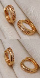 PRAYOSHA Prayosha_EG3_EG7 Diamond Brass Earring Set